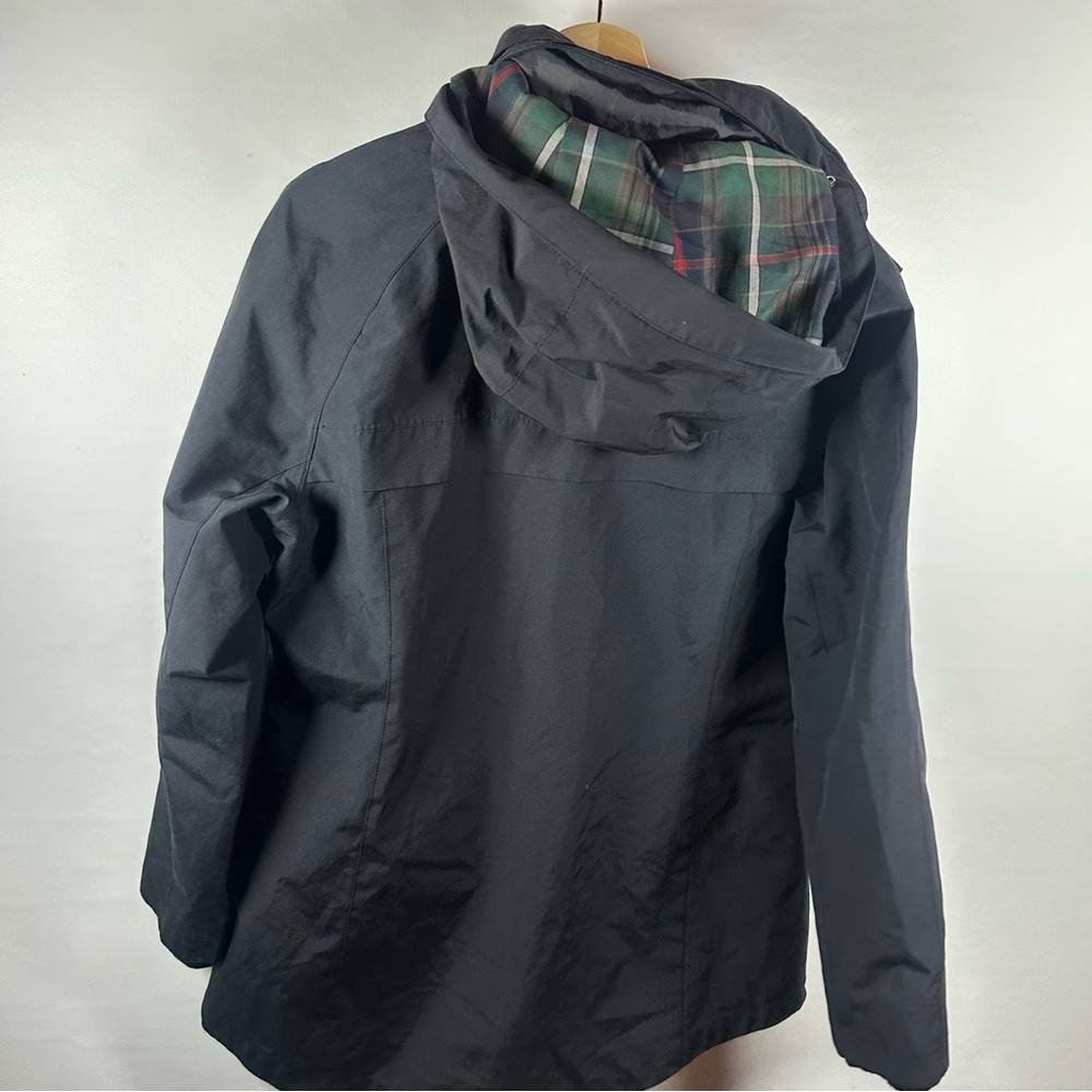 Pendleton Black Rain Jacket With Hood Zipper Clos… - image 4